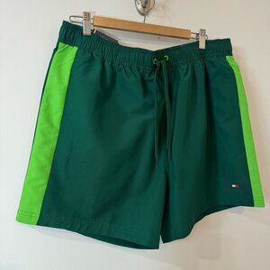 Tommy Hilfiger NWT Green Swim Trunks 5in inseam Size XL